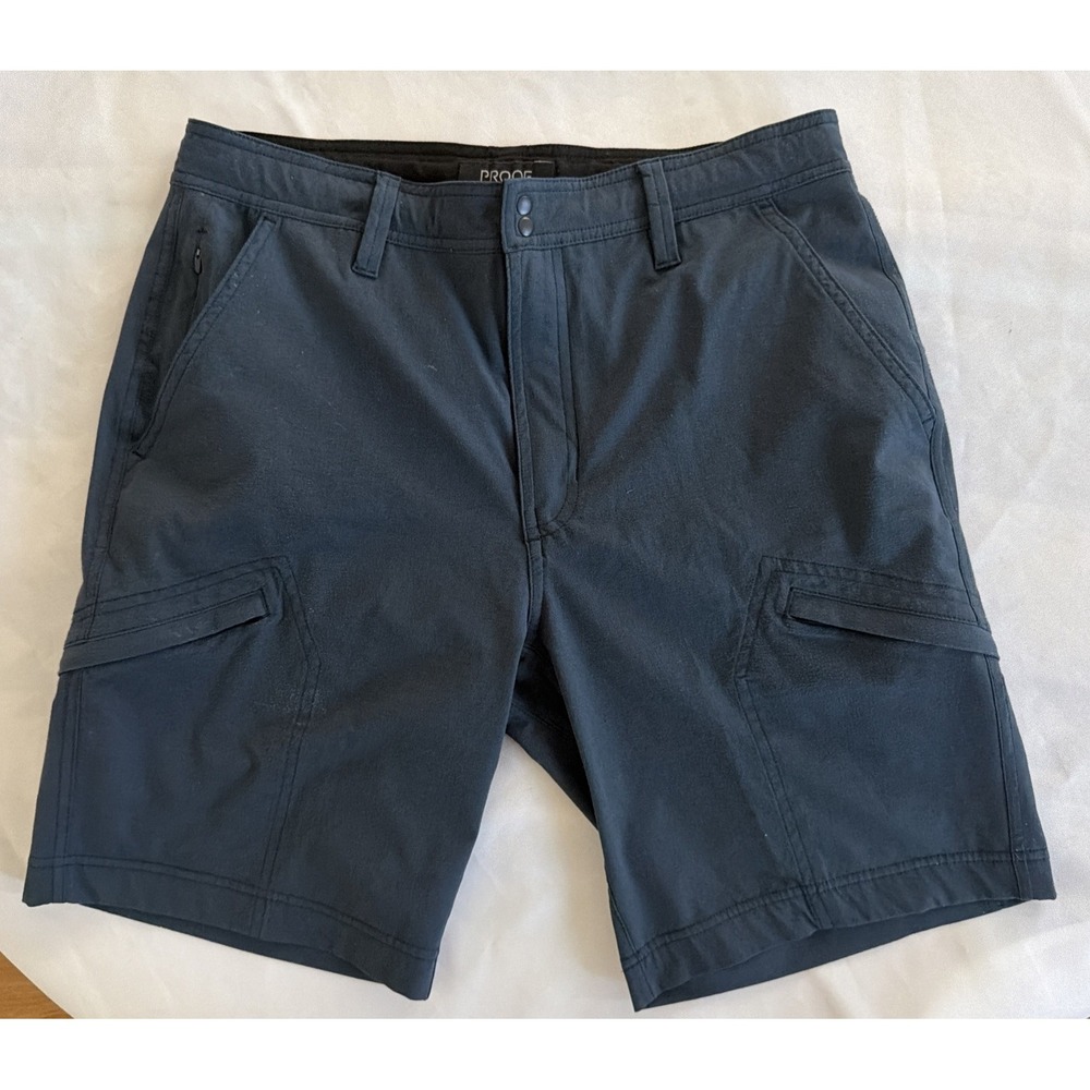 Proof Shorts Men 30 Blue Equator Cargo Hybrid Performance Gorpcore Lightweight